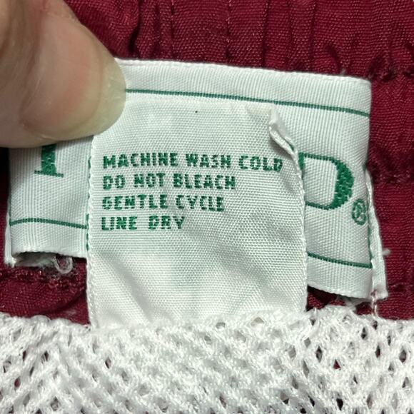 VTG IZOD Mens Striped Swim Trunks Size XL Retro Rugby Nautical Heritage Shorts - Picture 4 of 9